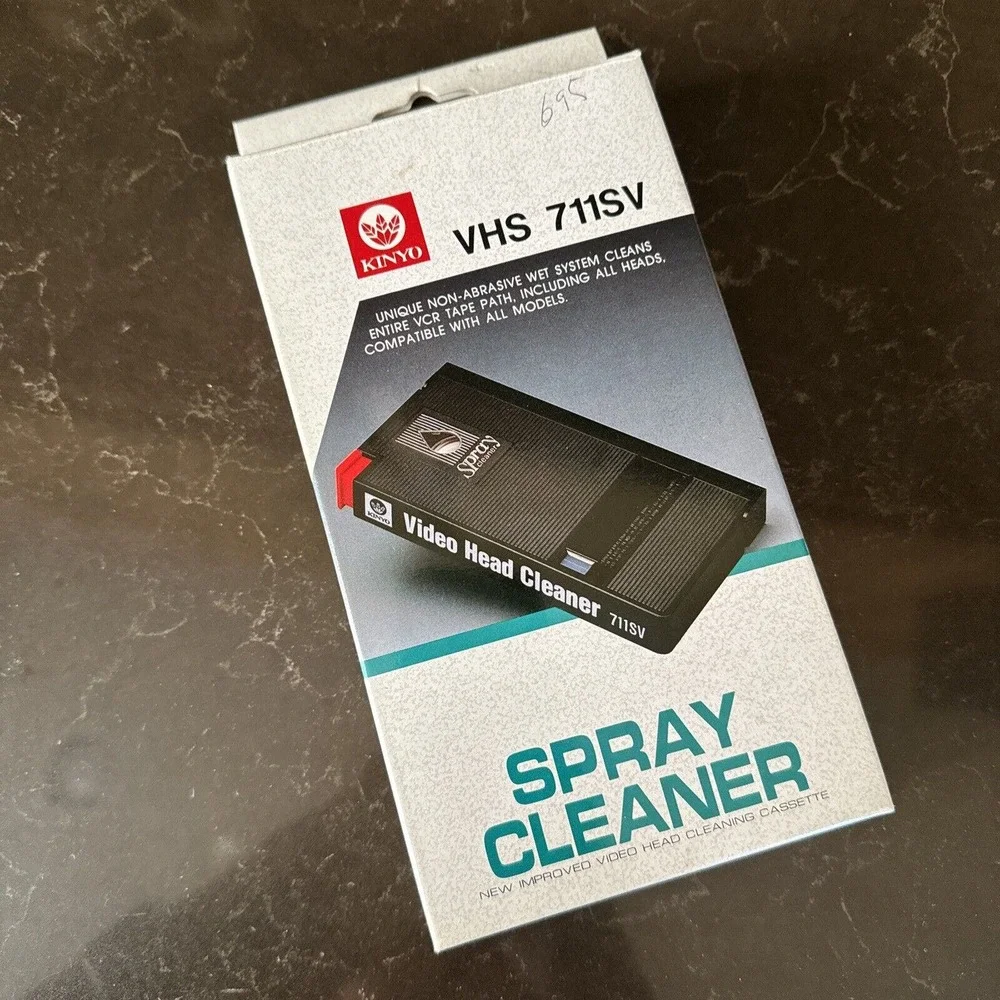 Kinyo VHS 711SV Spray Cleaner Video Head VCR Cleaner Vintage‎
